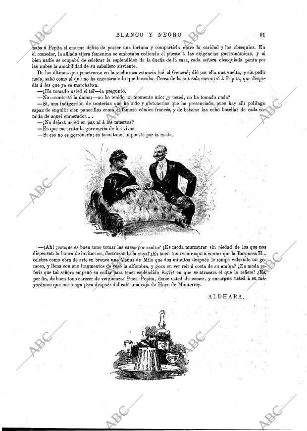 BLANCO Y NEGRO MADRID 14-06-1891 página 11