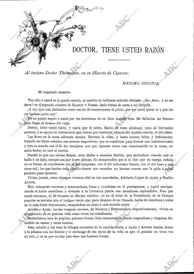 BLANCO Y NEGRO MADRID 14-06-1891 página 12