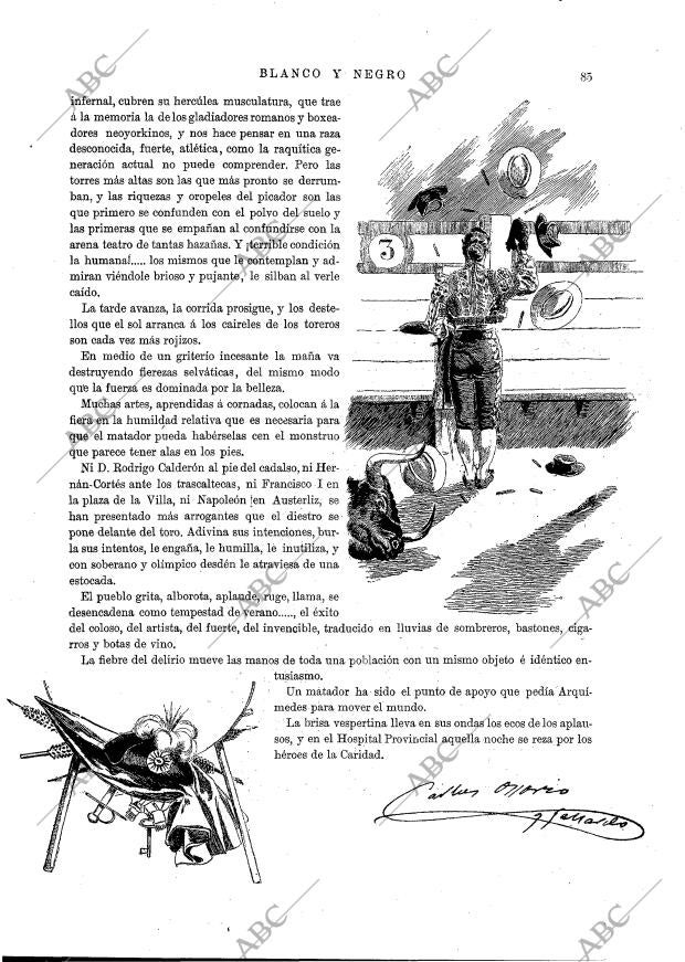 BLANCO Y NEGRO MADRID 14-06-1891 página 5