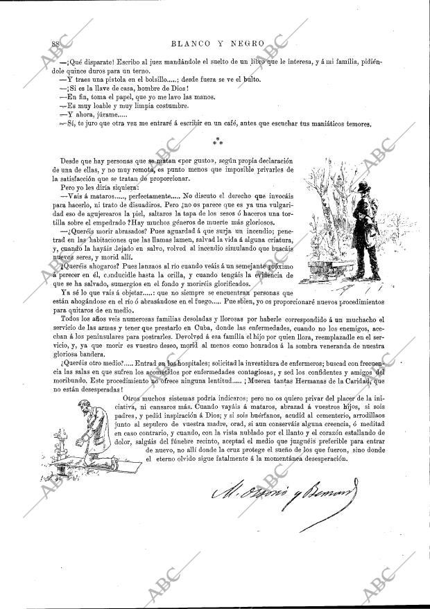 BLANCO Y NEGRO MADRID 14-06-1891 página 8