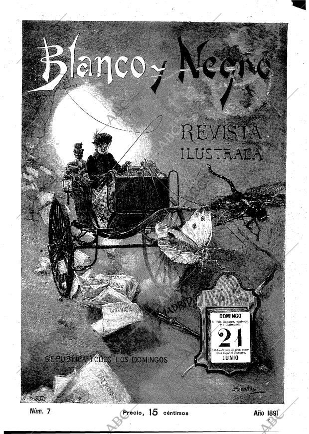 BLANCO Y NEGRO MADRID 21-06-1891 página 1