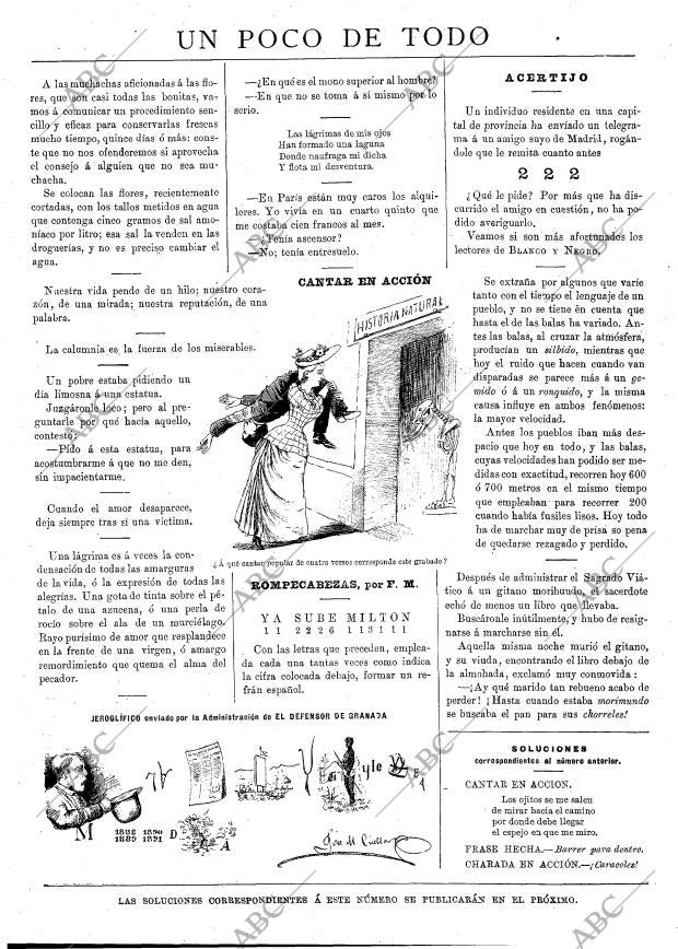 BLANCO Y NEGRO MADRID 21-06-1891 página 15