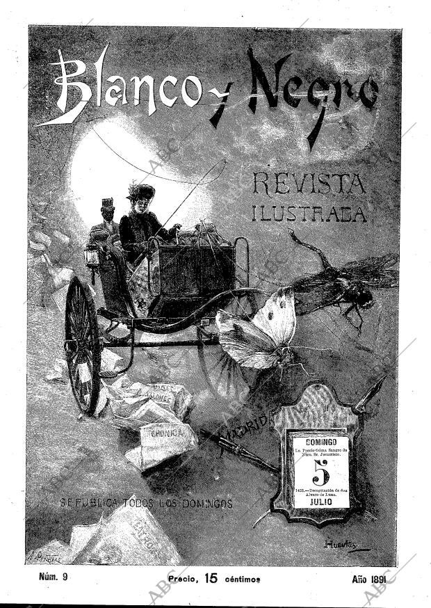 BLANCO Y NEGRO MADRID 05-07-1891 página 1