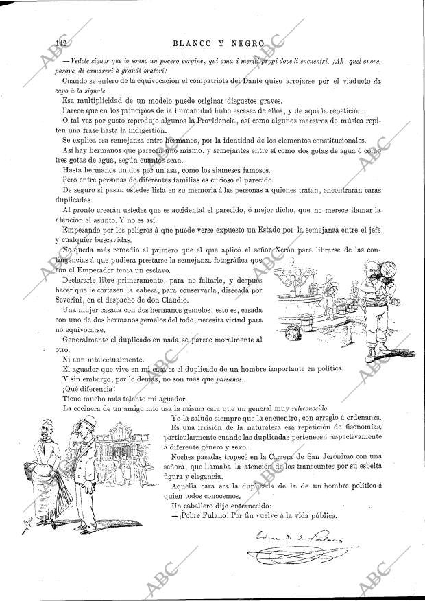 BLANCO Y NEGRO MADRID 05-07-1891 página 14