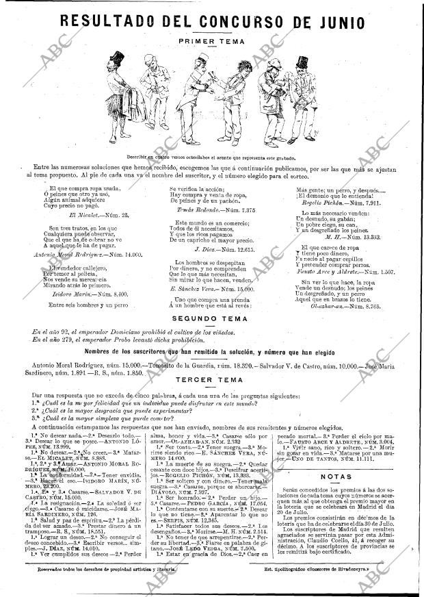 BLANCO Y NEGRO MADRID 12-07-1891 página 16