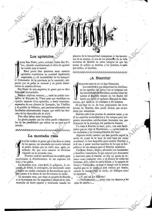 BLANCO Y NEGRO MADRID 19-07-1891 página 3