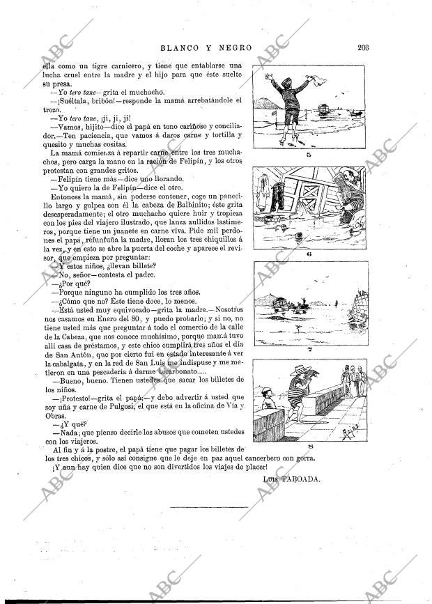 BLANCO Y NEGRO MADRID 02-08-1891 página 11