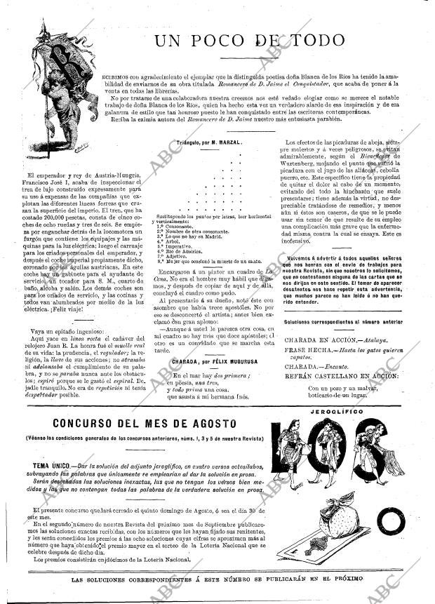 BLANCO Y NEGRO MADRID 02-08-1891 página 15