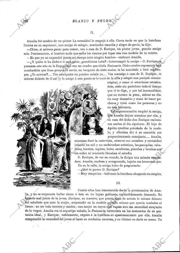 BLANCO Y NEGRO MADRID 02-08-1891 página 6