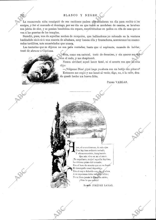 BLANCO Y NEGRO MADRID 09-08-1891 página 14