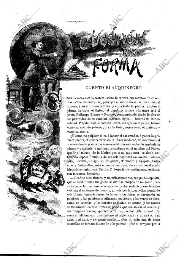 BLANCO Y NEGRO MADRID 16-08-1891 página 5