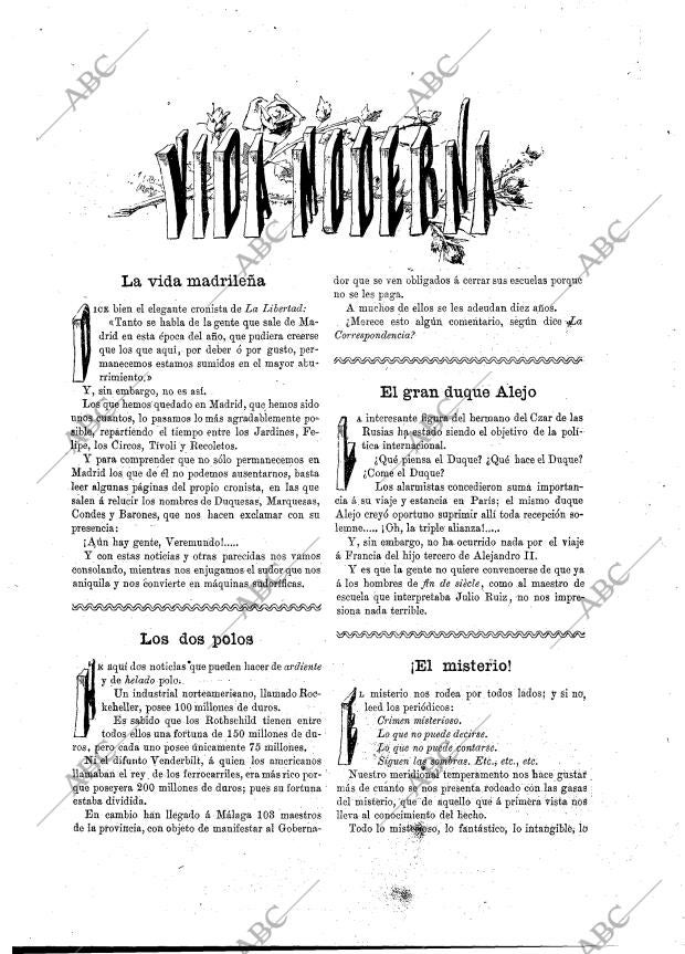 BLANCO Y NEGRO MADRID 23-08-1891 página 3