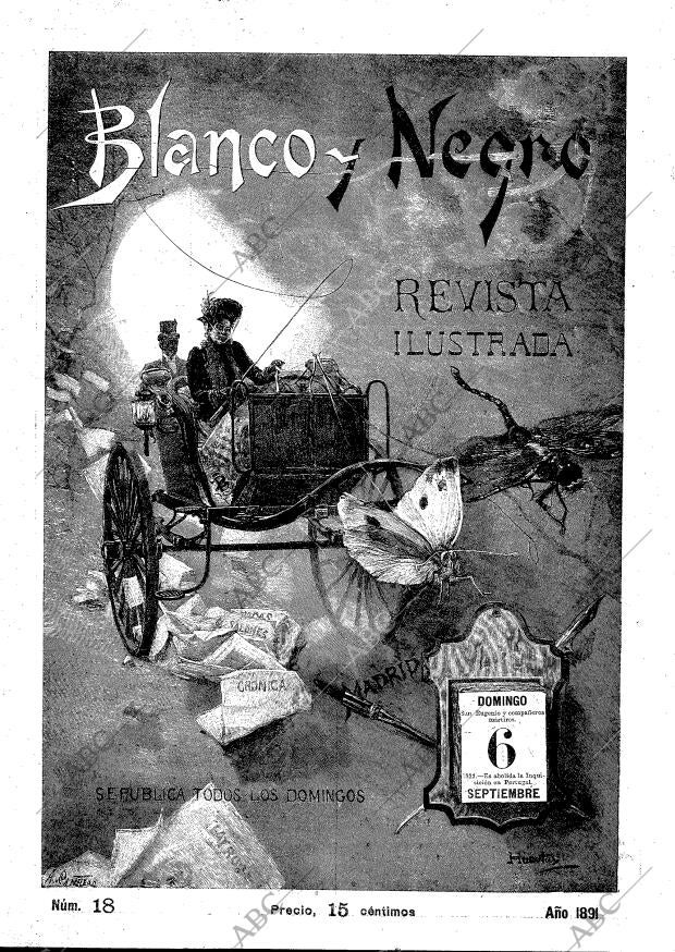 BLANCO Y NEGRO MADRID 06-09-1891 página 1