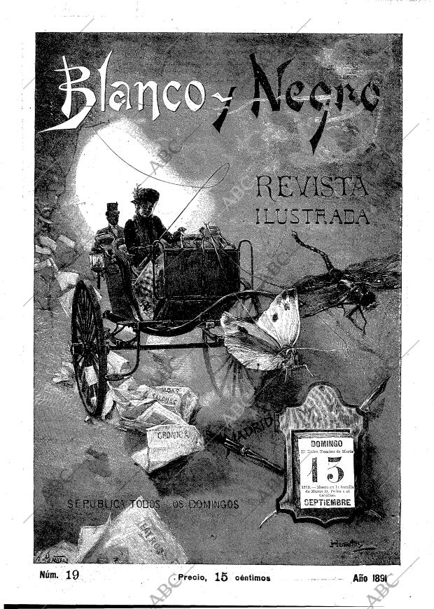 BLANCO Y NEGRO MADRID 13-09-1891 página 1