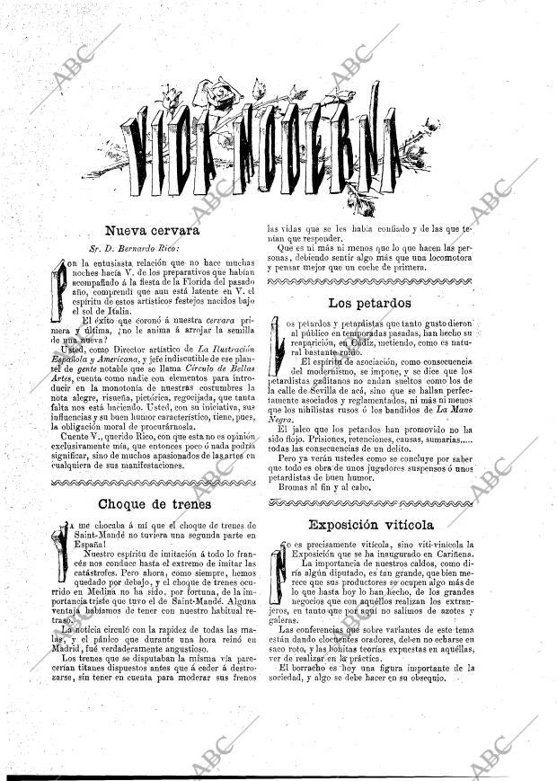 BLANCO Y NEGRO MADRID 13-09-1891 página 3