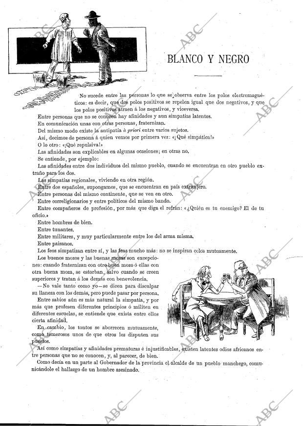 BLANCO Y NEGRO MADRID 20-09-1891 página 9