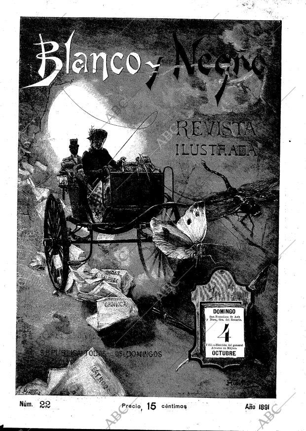 BLANCO Y NEGRO MADRID 04-10-1891 página 1