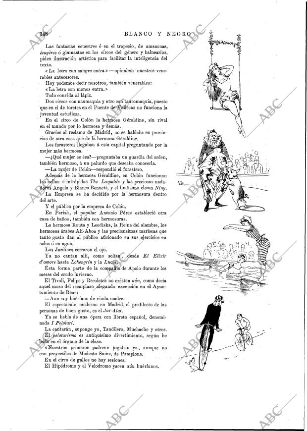 BLANCO Y NEGRO MADRID 04-10-1891 página 12