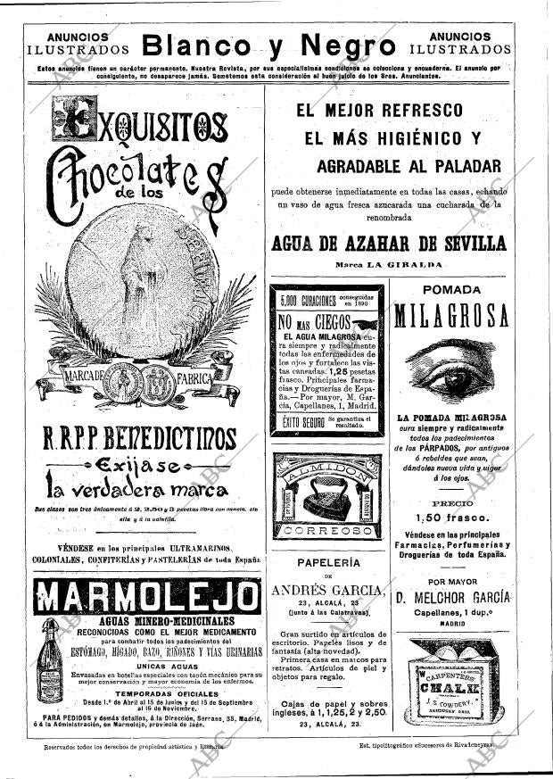 BLANCO Y NEGRO MADRID 04-10-1891 página 16