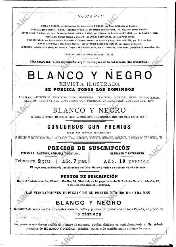 BLANCO Y NEGRO MADRID 04-10-1891 página 2