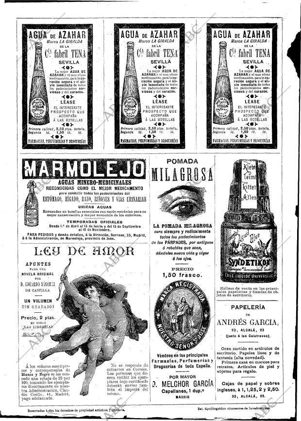 BLANCO Y NEGRO MADRID 18-10-1891 página 16