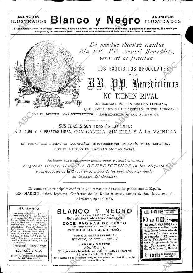 BLANCO Y NEGRO MADRID 18-10-1891 página 2