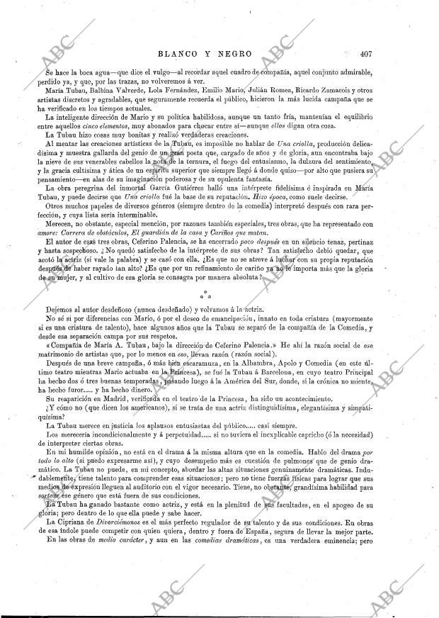 BLANCO Y NEGRO MADRID 01-11-1891 página 7