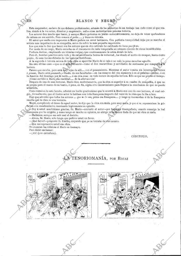 BLANCO Y NEGRO MADRID 08-11-1891 página 12