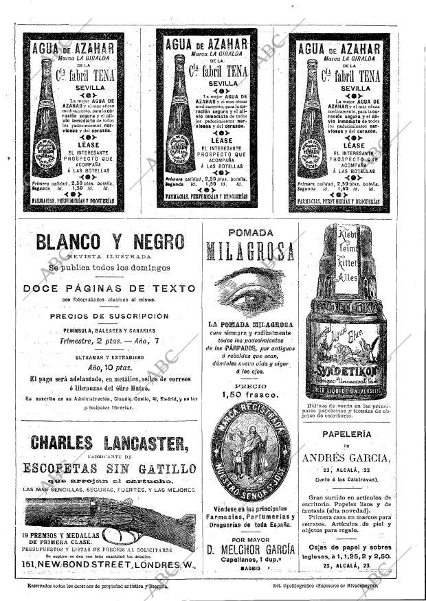 BLANCO Y NEGRO MADRID 08-11-1891 página 16