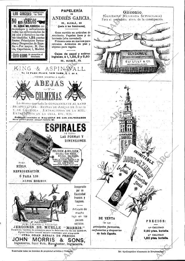 BLANCO Y NEGRO MADRID 22-11-1891 página 16