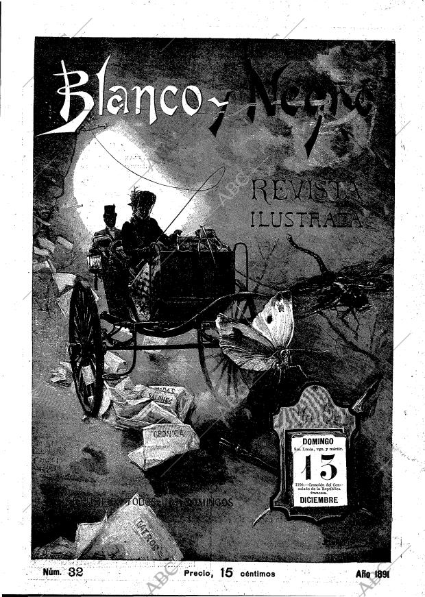 BLANCO Y NEGRO MADRID 13-12-1891 página 1