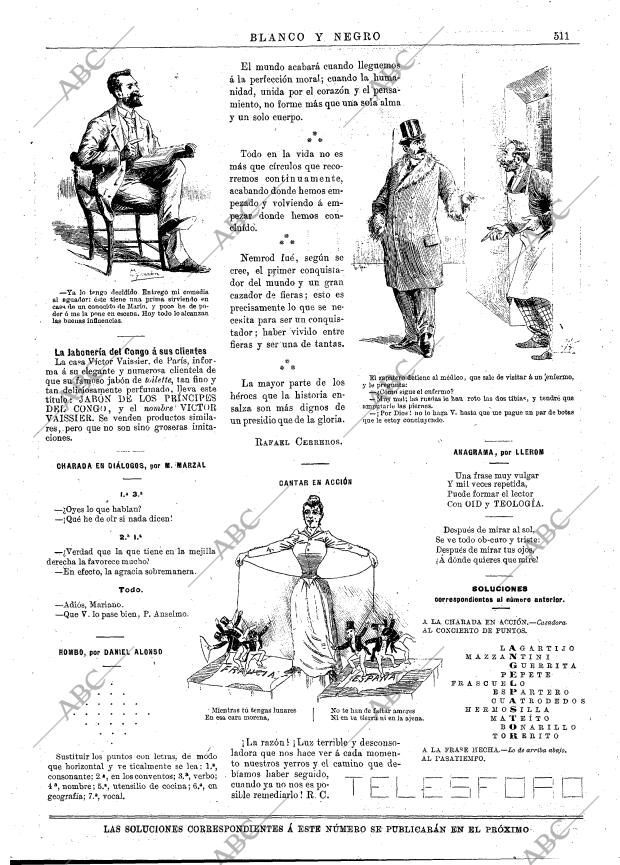 BLANCO Y NEGRO MADRID 13-12-1891 página 15