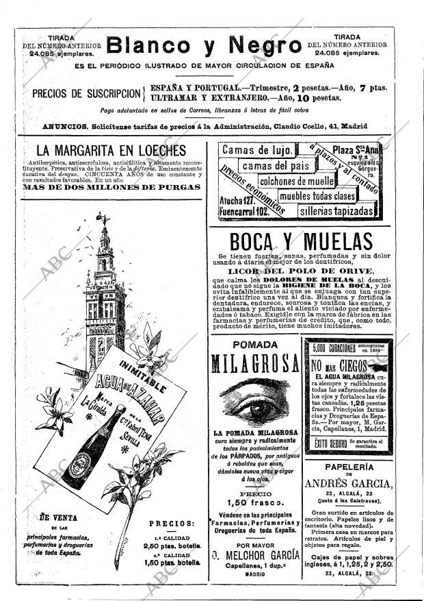 BLANCO Y NEGRO MADRID 20-12-1891 página 2