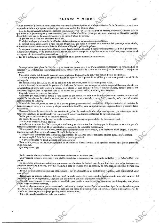 BLANCO Y NEGRO MADRID 20-12-1891 página 5