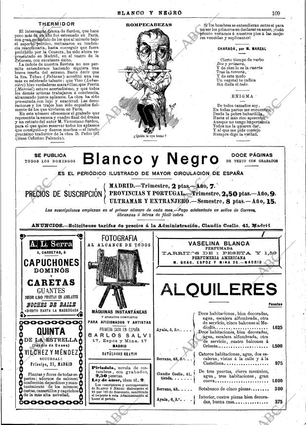 BLANCO Y NEGRO MADRID 14-02-1892 página 13