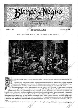 BLANCO Y NEGRO MADRID 17-07-1892 página 1