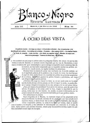 BLANCO Y NEGRO MADRID 04-03-1893 página 1