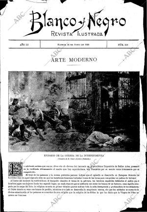 BLANCO Y NEGRO MADRID 24-06-1893 página 1