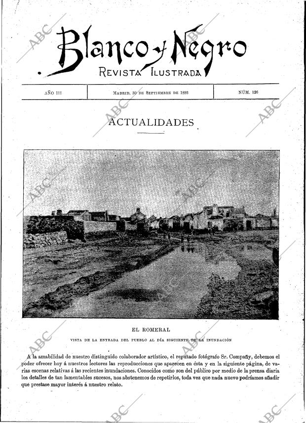 BLANCO Y NEGRO MADRID 30-09-1893 página 1