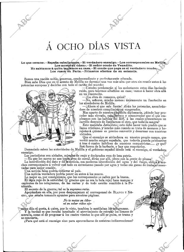 BLANCO Y NEGRO MADRID 28-10-1893 página 14