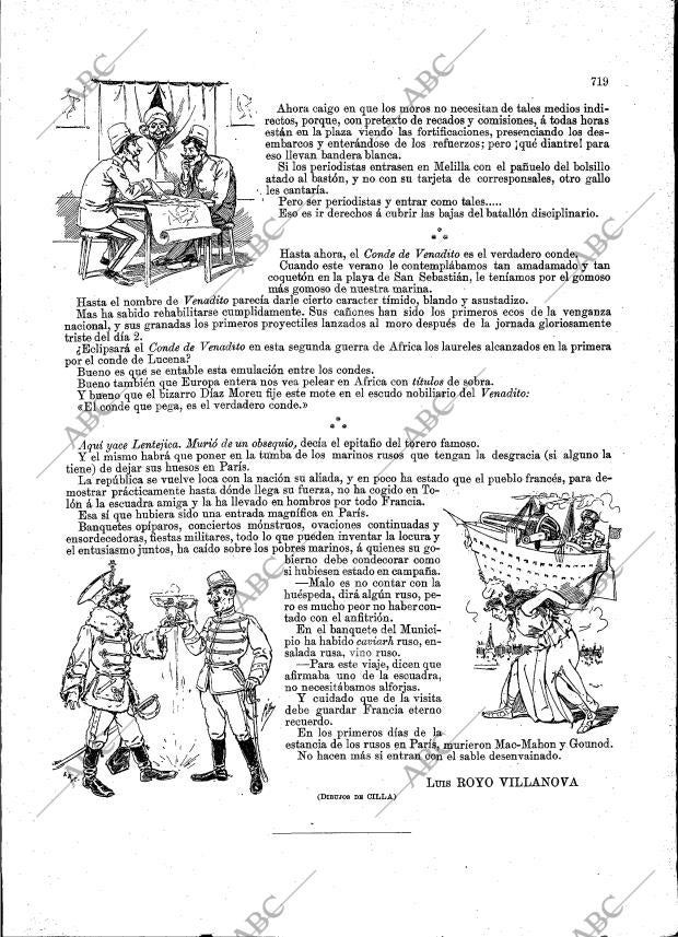 BLANCO Y NEGRO MADRID 28-10-1893 página 15