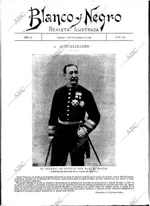 BLANCO Y NEGRO MADRID 04-11-1893 página 1