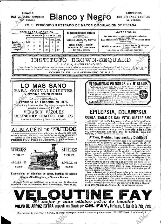 BLANCO Y NEGRO MADRID 18-11-1893 página 2