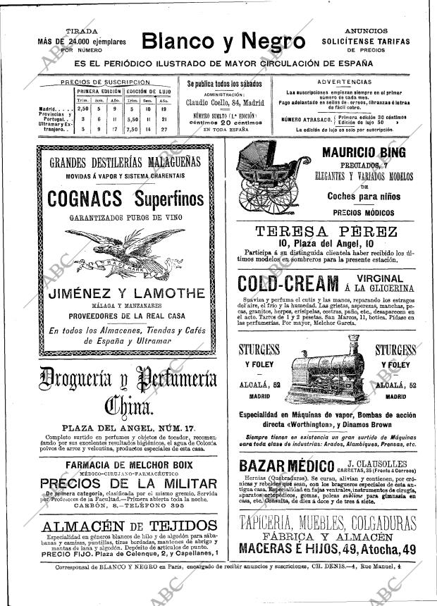 BLANCO Y NEGRO MADRID 25-11-1893 página 2