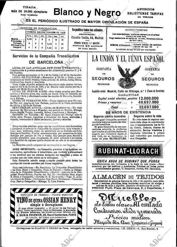 BLANCO Y NEGRO MADRID 02-12-1893 página 2