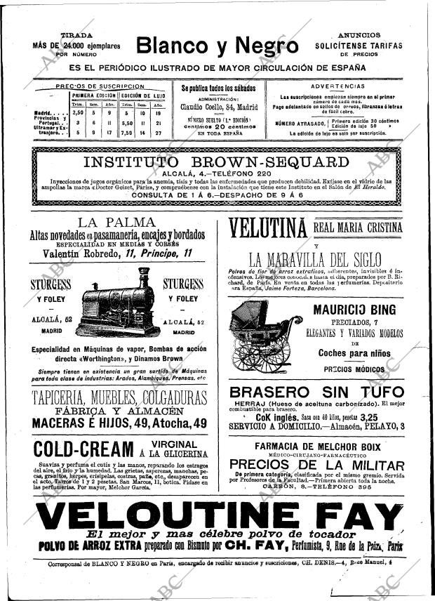 BLANCO Y NEGRO MADRID 09-12-1893 página 2