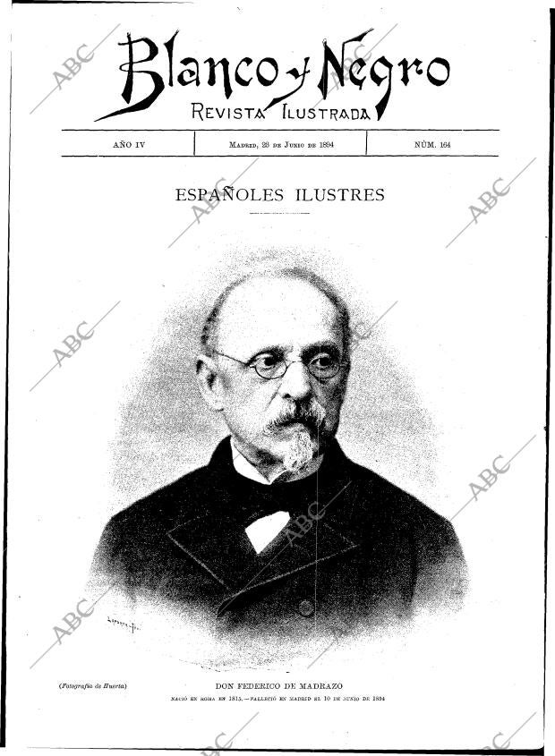 BLANCO Y NEGRO MADRID 23-06-1894 página 1