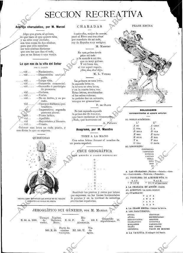 BLANCO Y NEGRO MADRID 23-06-1894 página 16