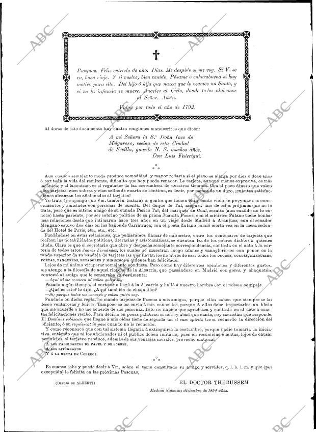 BLANCO Y NEGRO MADRID 29-12-1894 página 22