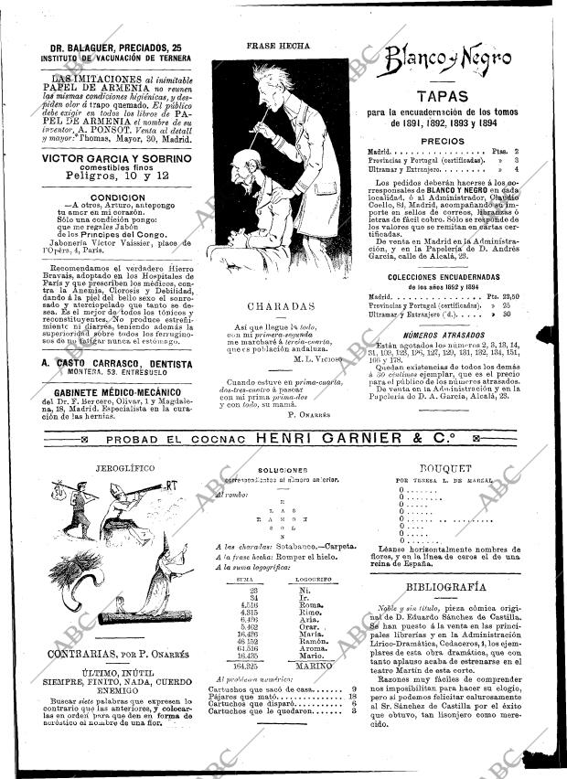 BLANCO Y NEGRO MADRID 16-02-1895 página 16